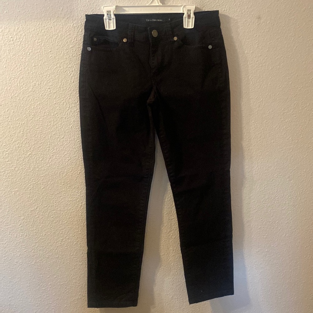 Calvin Klein Jeans black skinny crop size 2